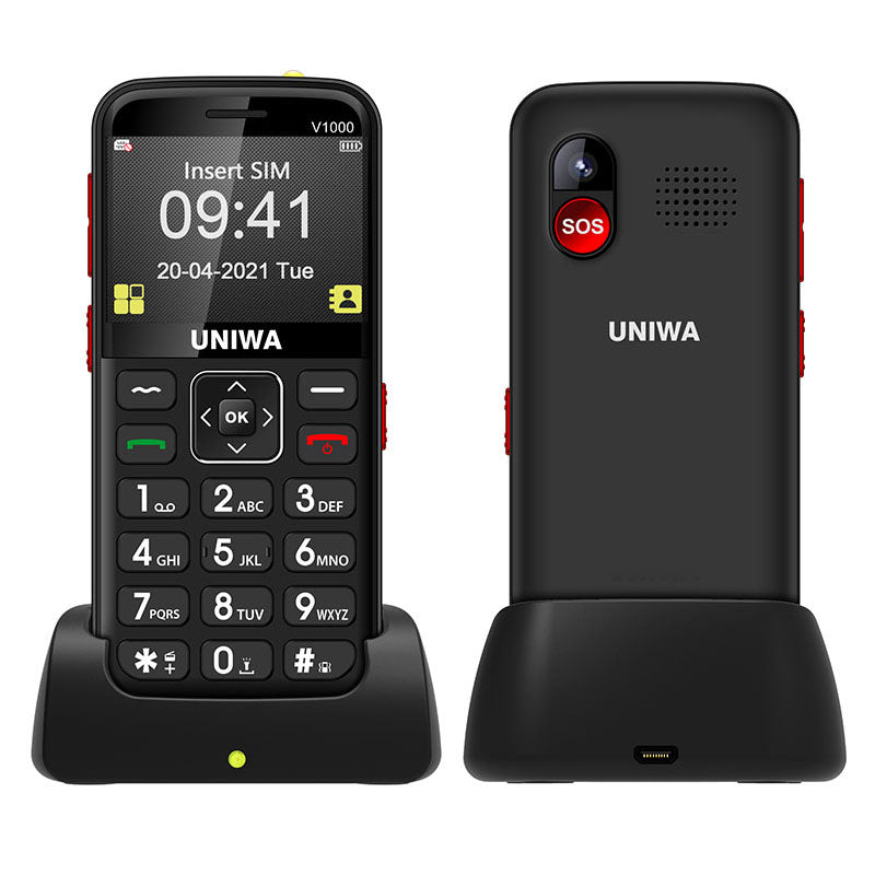 UNIWA V1000 4G 2.31 Inch Big Button Cell Phone for Seniors Big Button Bar Phone US Version UNIWA V1000 4G 2.31 Inch Big Button Cell Phone for Seniors Big Button Bar Phone US Version
